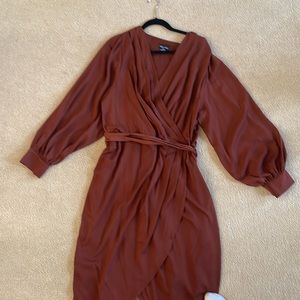 silky wrap dress